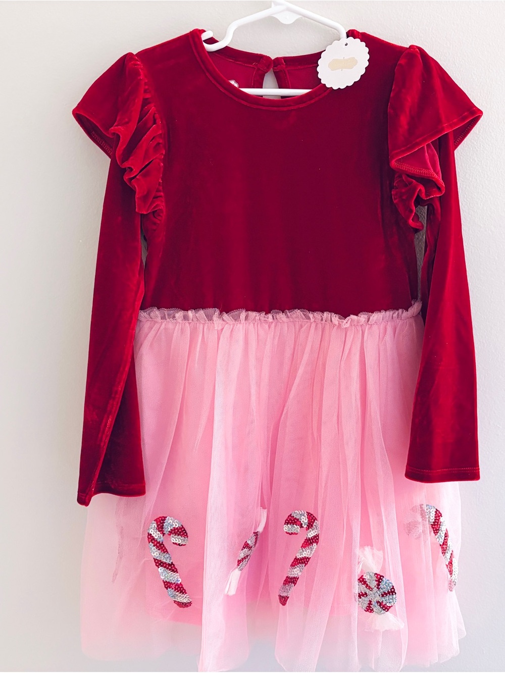 Mud Pie Christmas Holiday Candy Cane Dress NWT Size 4T-5T